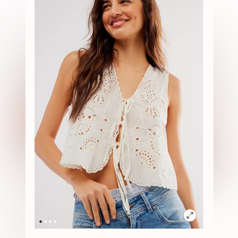 NWT free people tie shirt